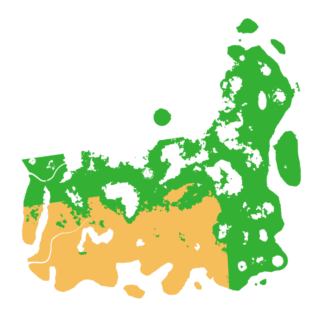 Biome Rust Map: Procedural Map, Size: 5000, Seed: 1282976