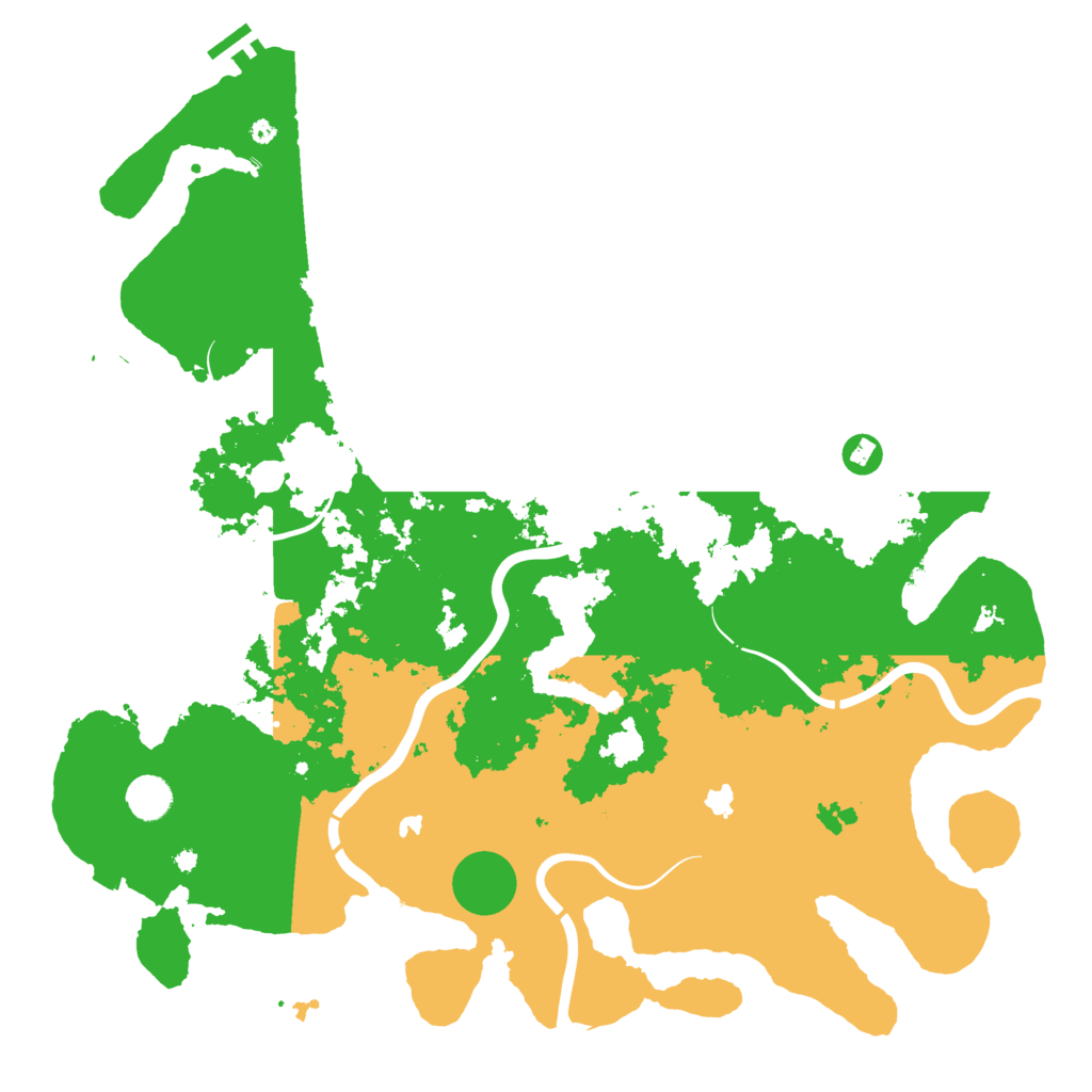 Biome Rust Map: Procedural Map, Size: 4500, Seed: 305567895