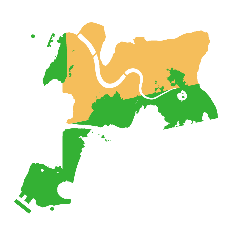 Biome Rust Map: Procedural Map, Size: 2600, Seed: 4687579