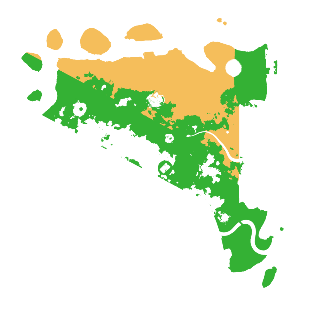 Biome Rust Map: Procedural Map, Size: 3500, Seed: 647504847