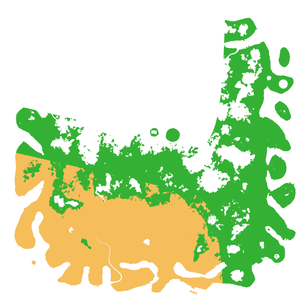 Biome Rust Map: Procedural Map, Size: 6000, Seed: 238959714