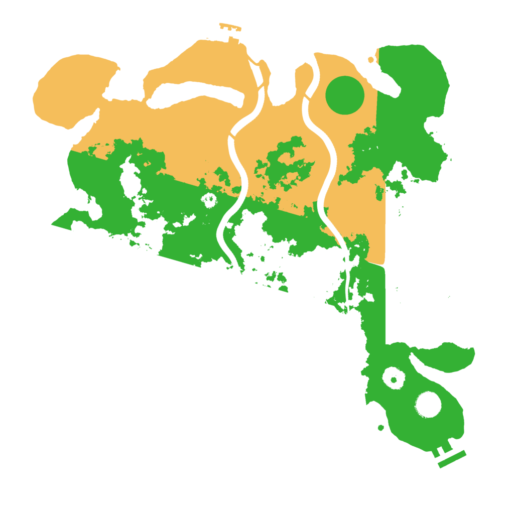 Biome Rust Map: Procedural Map, Size: 3500, Seed: 1709763855