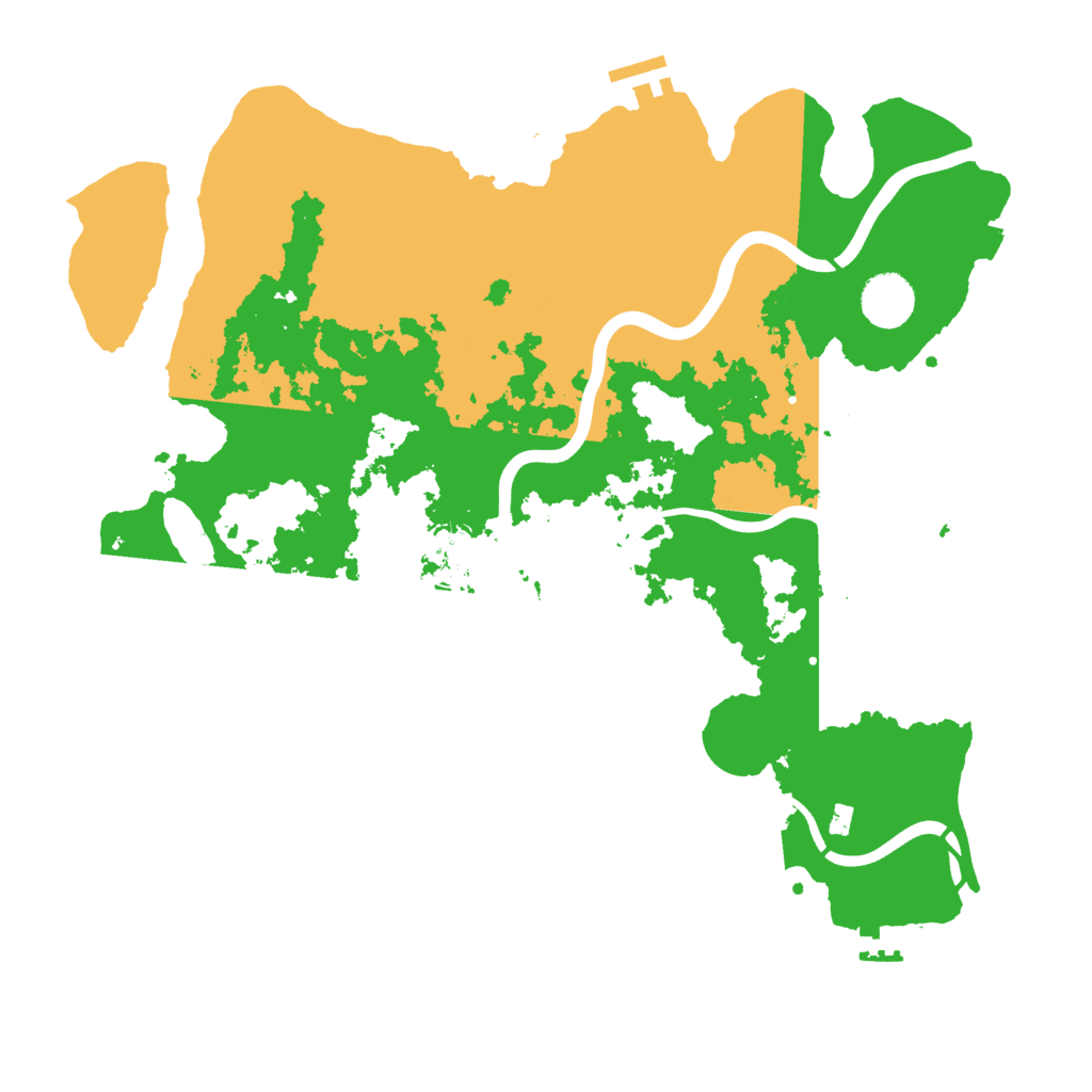 Biome Rust Map: Procedural Map, Size: 3800, Seed: 5944518