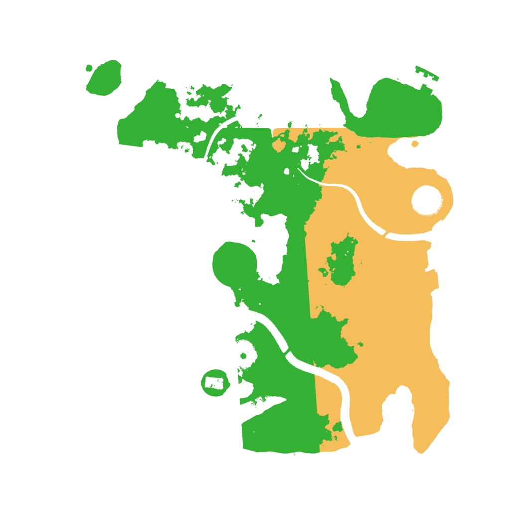 Biome Rust Map: Procedural Map, Size: 3000, Seed: 23123