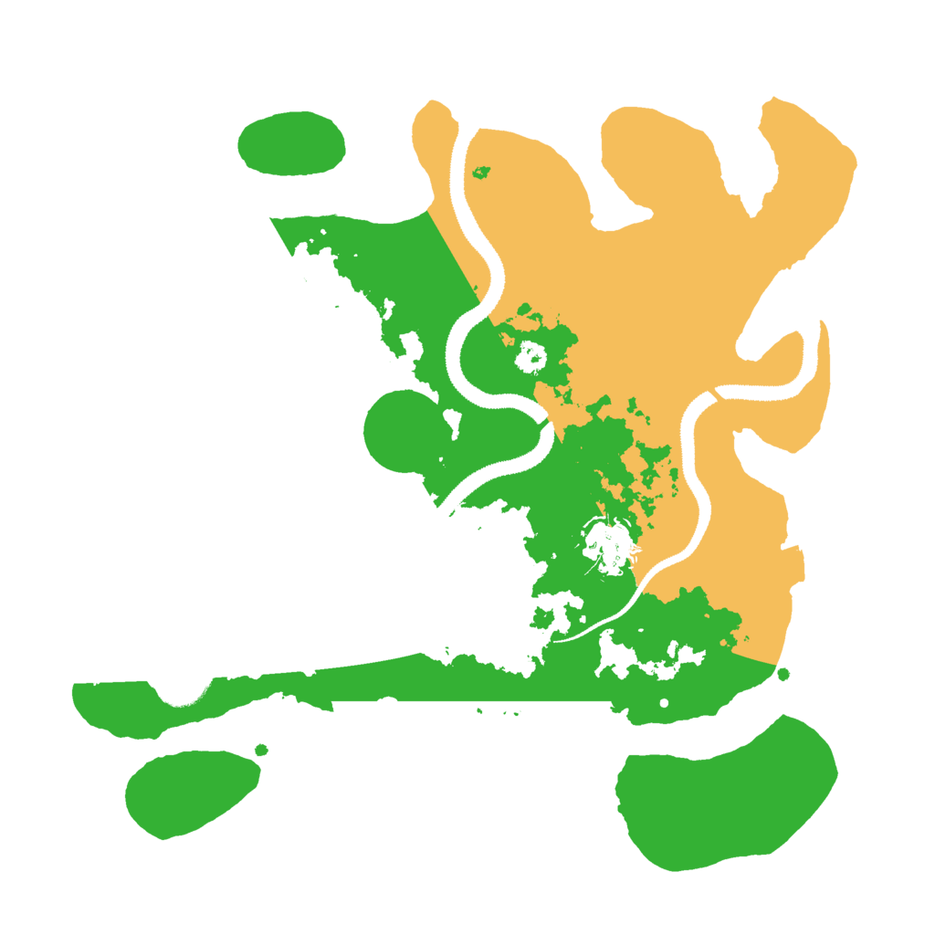 Biome Rust Map: Procedural Map, Size: 3000, Seed: 2077667504