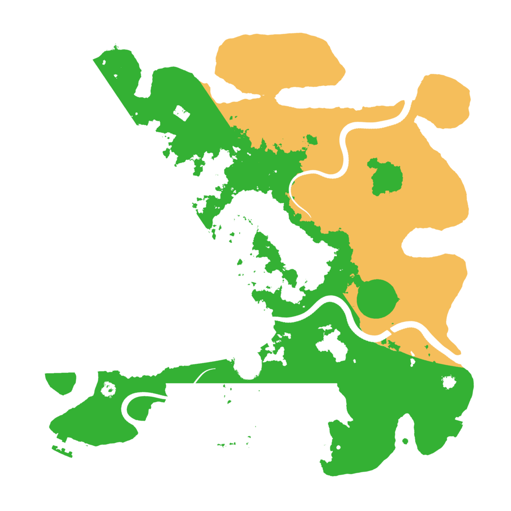 Biome Rust Map: Procedural Map, Size: 3500, Seed: 452399800