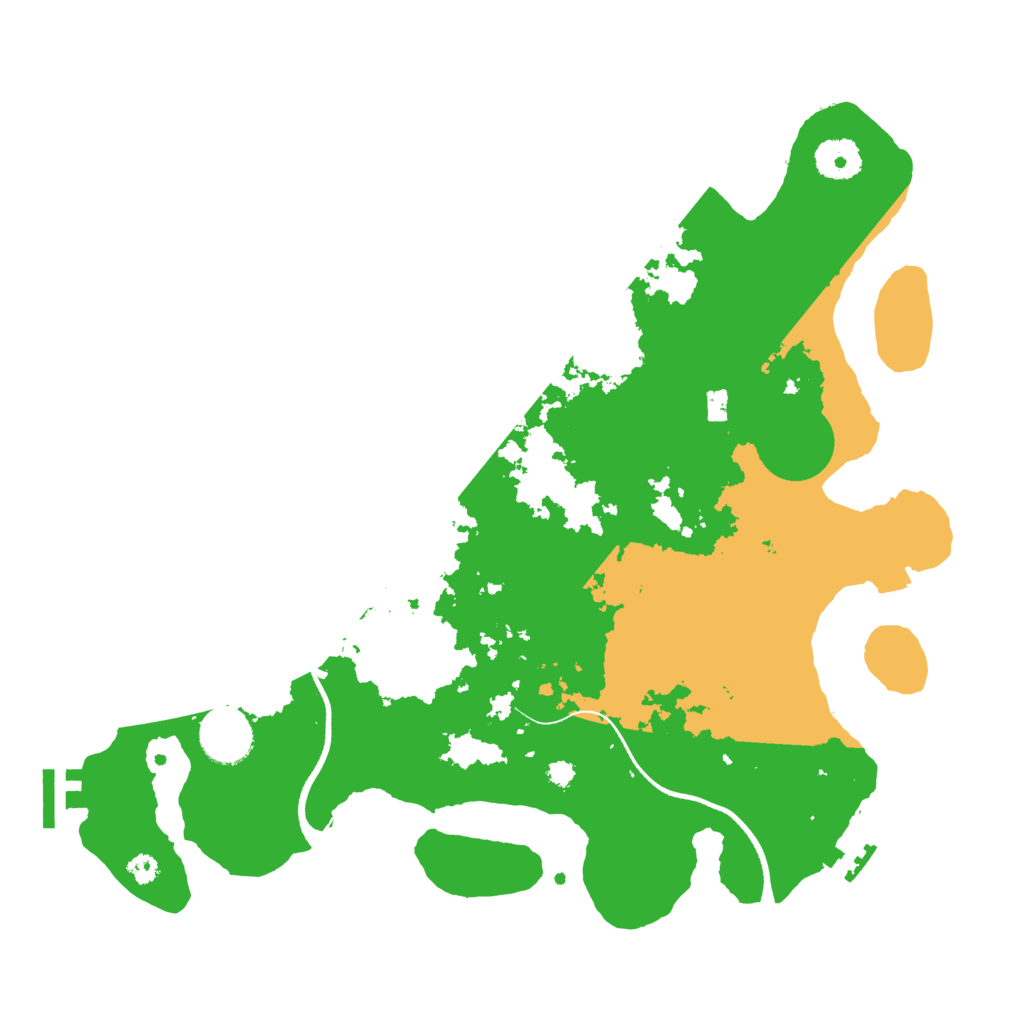 Biome Rust Map: Procedural Map, Size: 3500, Seed: 76930749