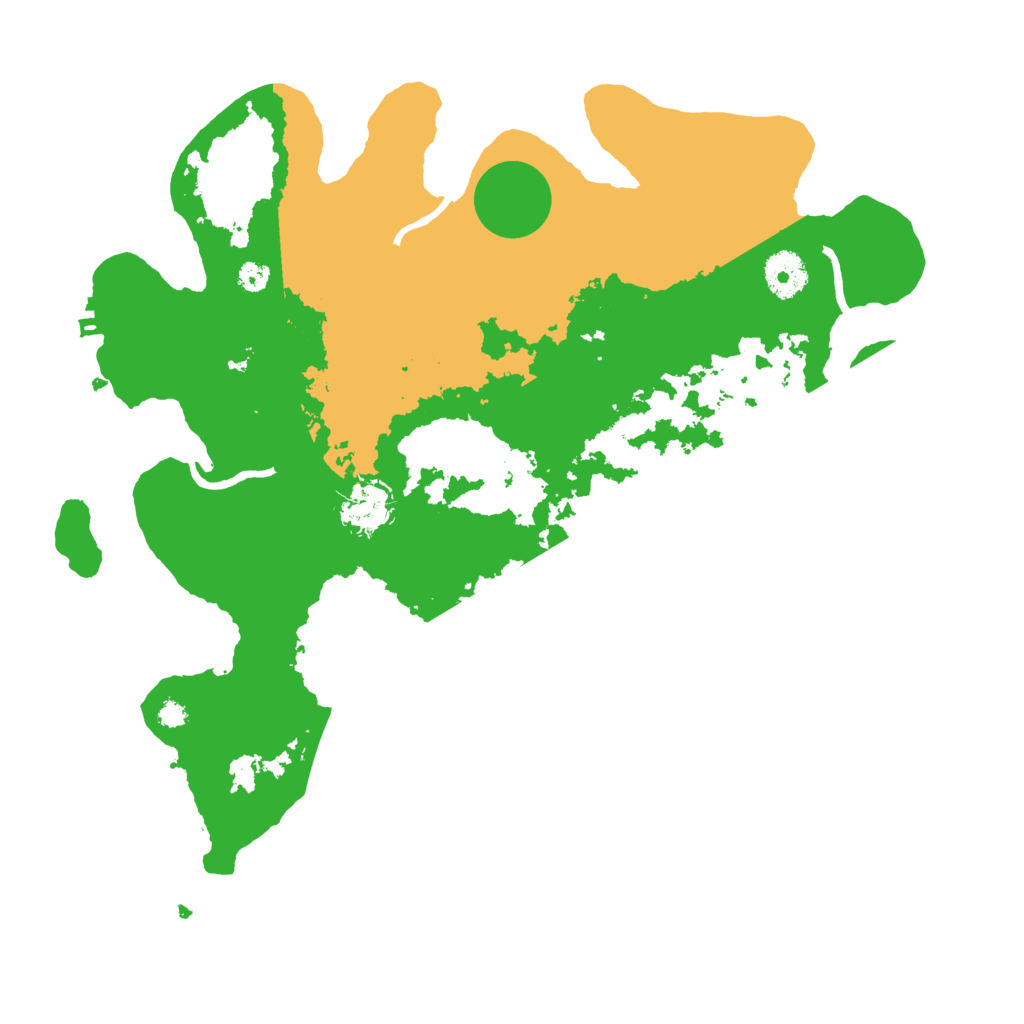 Biome Rust Map: Procedural Map, Size: 3500, Seed: 4572385