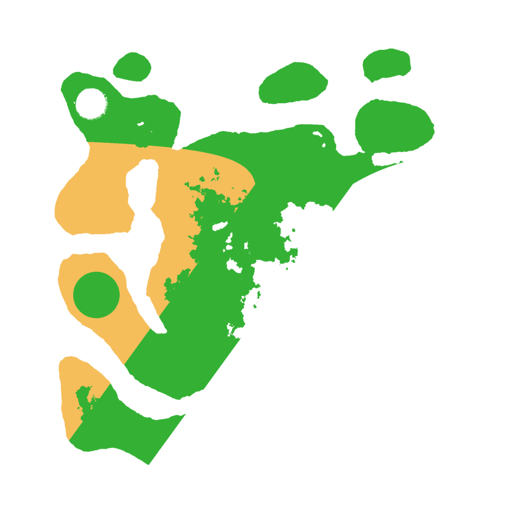 Biome Rust Map: Barren, Size: 3000, Seed: 266824