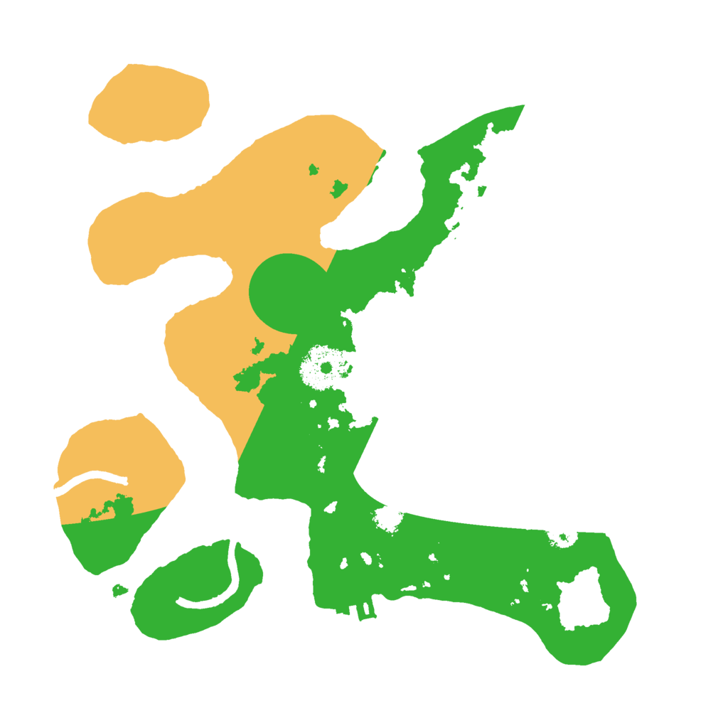 Biome Rust Map: Procedural Map, Size: 2500, Seed: 5624142