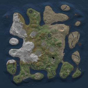 Thumbnail Rust Map: Procedural Map, Size: 3700, Seed: 1911866459, 18 Monuments