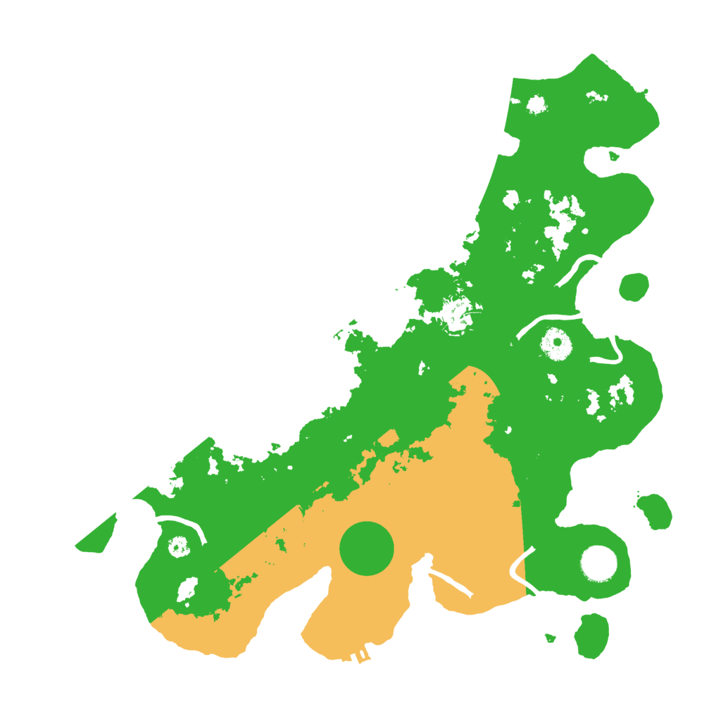 Biome Rust Map: Procedural Map, Size: 3500, Seed: 677343995