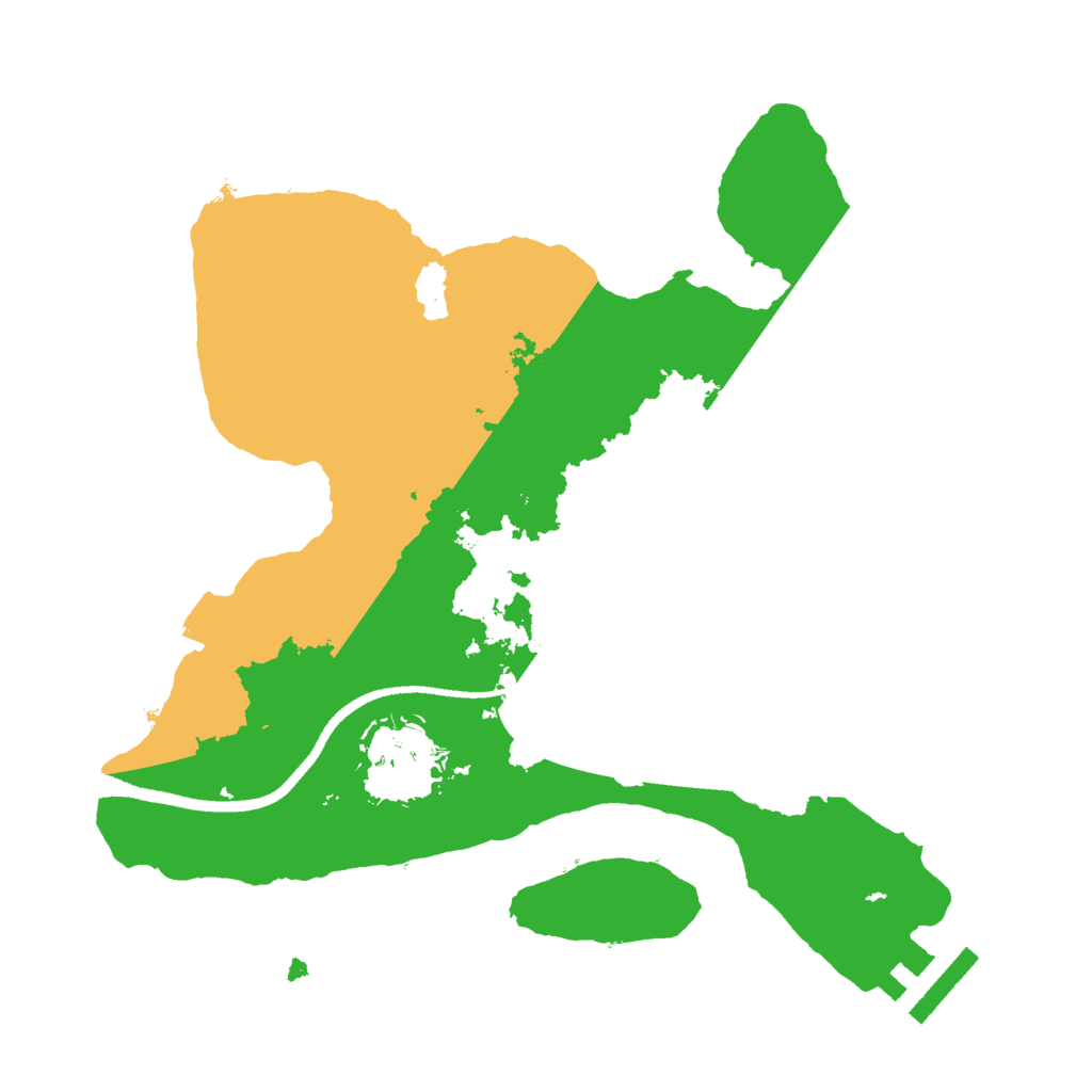 Biome Rust Map: Procedural Map, Size: 2500, Seed: 3252352