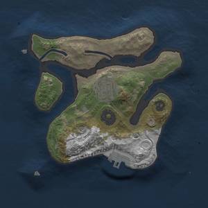 Thumbnail Rust Map: Procedural Map, Size: 2000, Seed: 1338, 8 Monuments