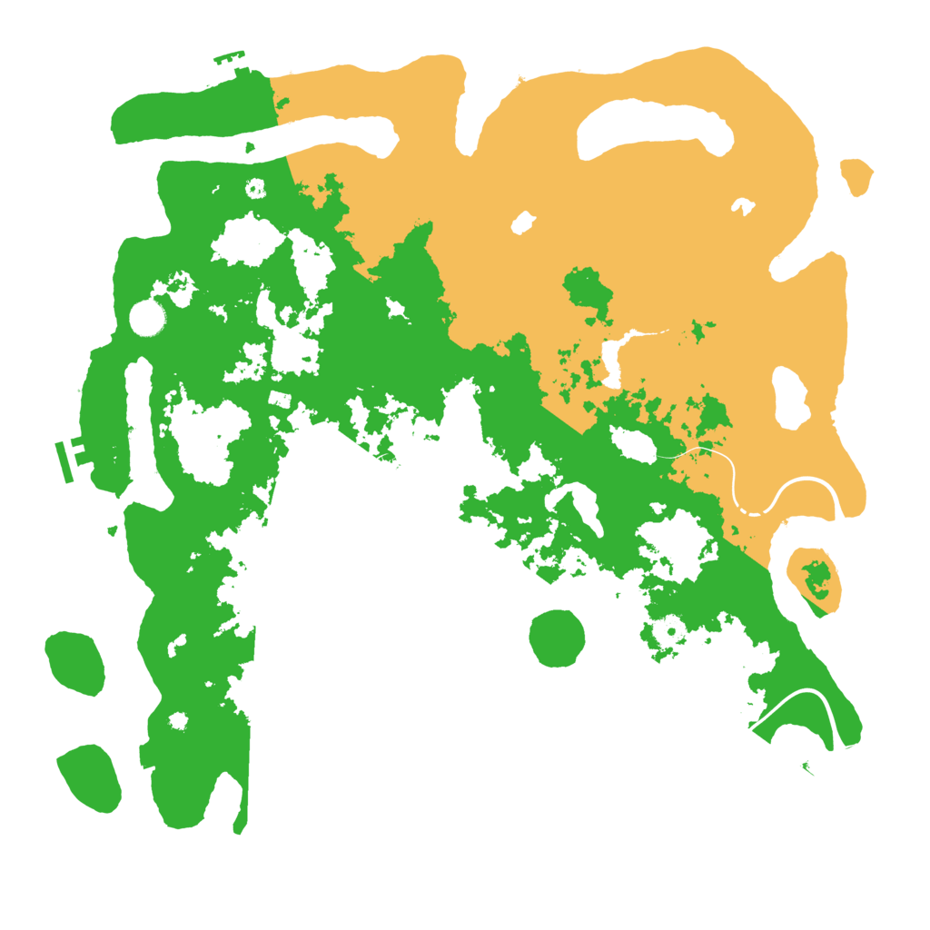 Biome Rust Map: Procedural Map, Size: 4500, Seed: 84933536