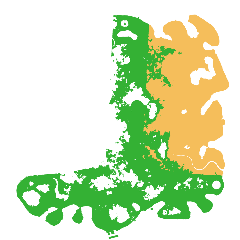 Biome Rust Map: Procedural Map, Size: 5000, Seed: 957613