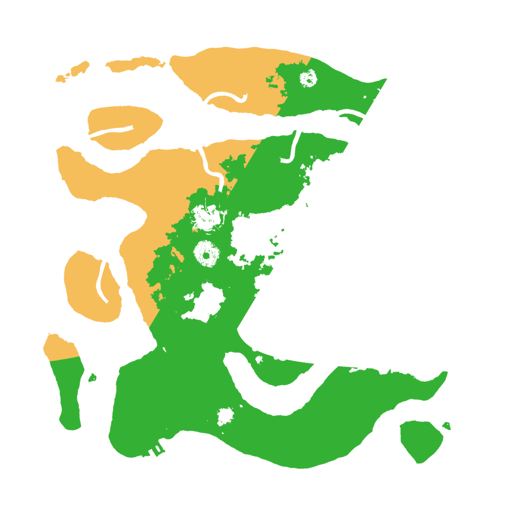 Biome Rust Map: Procedural Map, Size: 3000, Seed: 1284749099