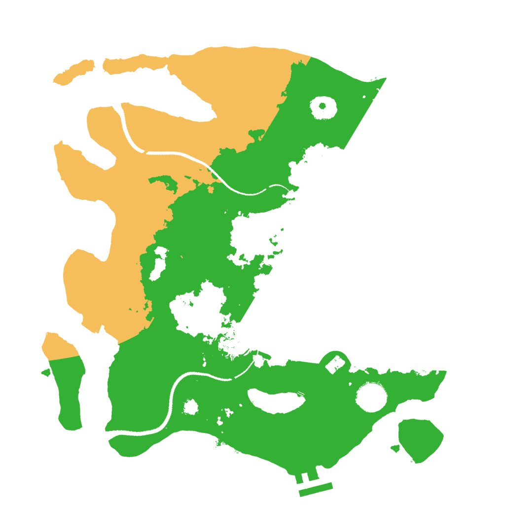 Biome Rust Map: Procedural Map, Size: 3000, Seed: 1284749099