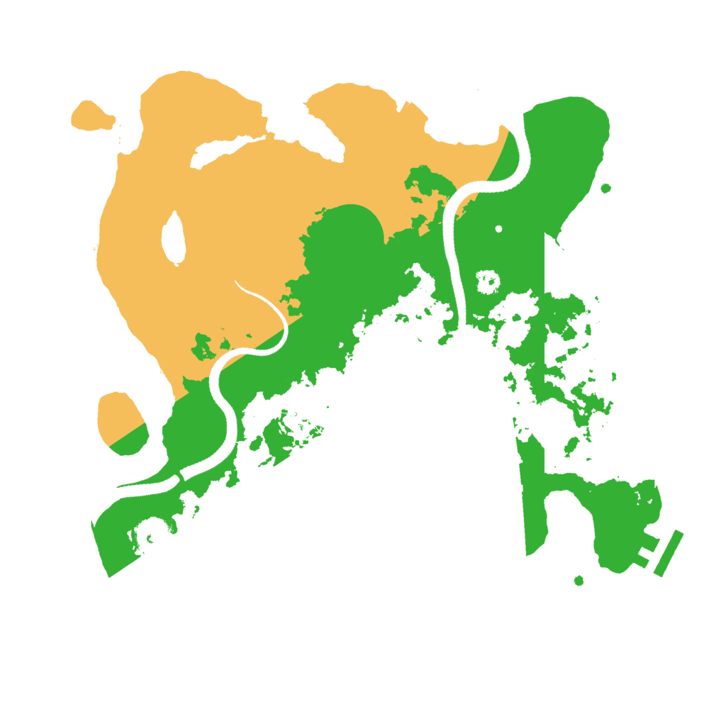 Biome Rust Map: Procedural Map, Size: 3000, Seed: 1127504220