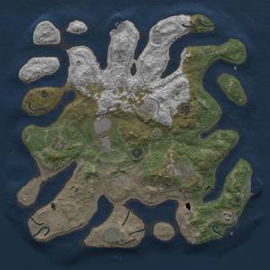 Thumbnail Rust Map: Procedural Map, Size: 4000, Seed: 5500, 18 Monuments