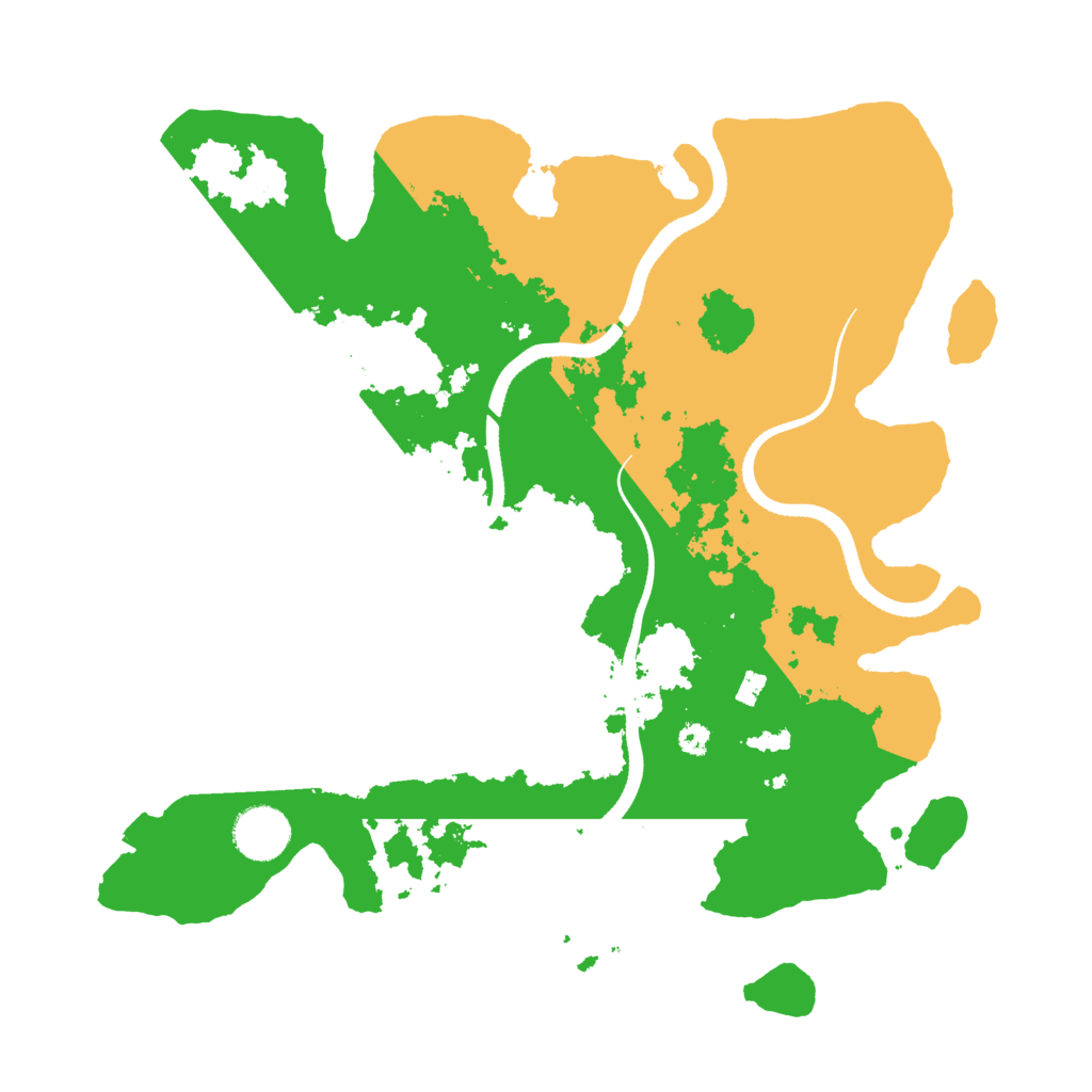 Biome Rust Map: Procedural Map, Size: 3500, Seed: 1986375