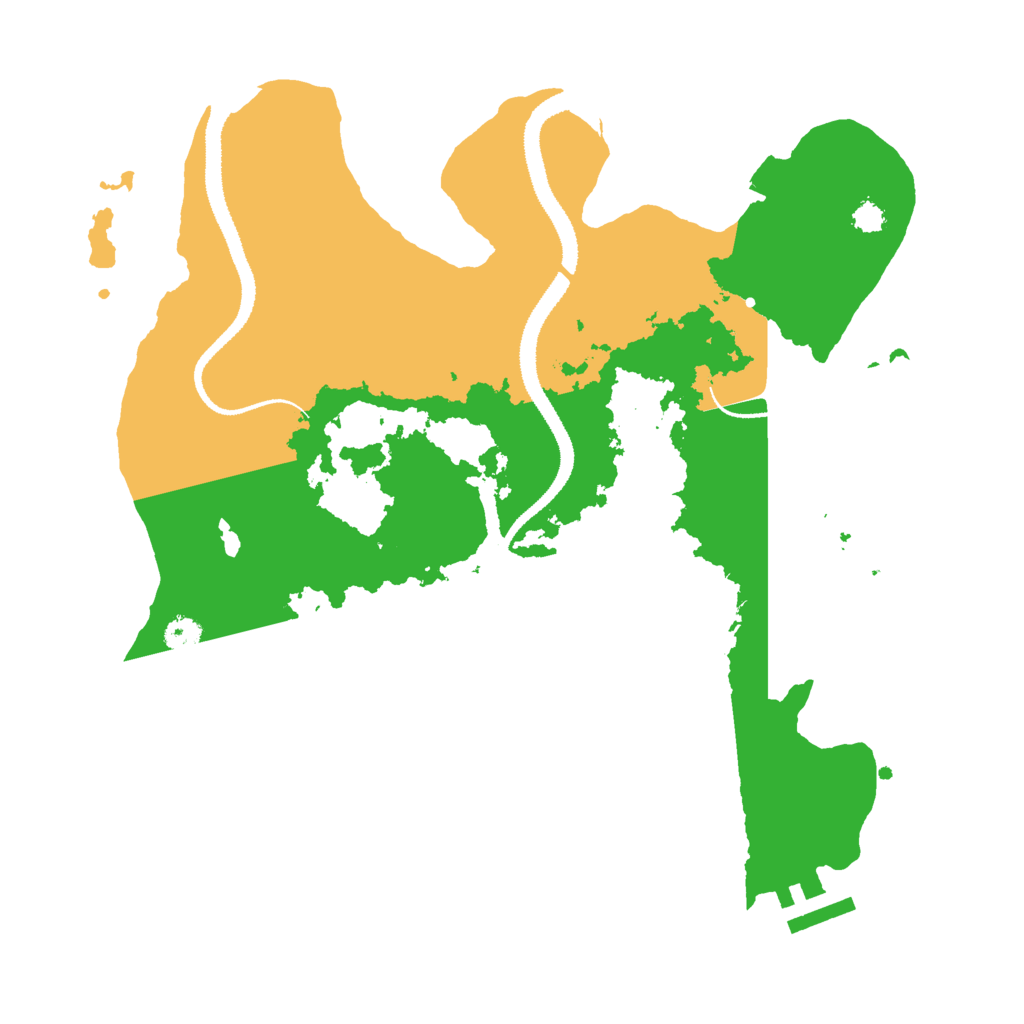 Biome Rust Map: Procedural Map, Size: 3000, Seed: 4773014