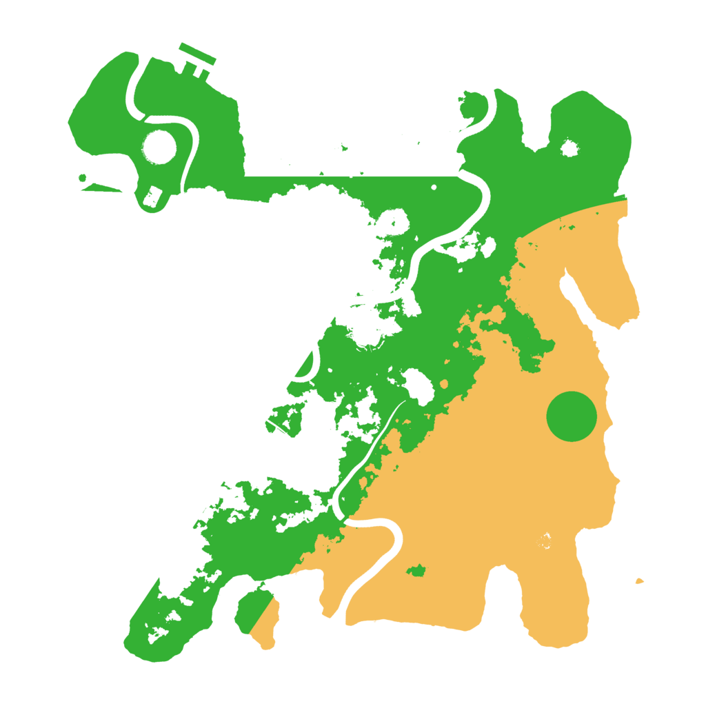 Biome Rust Map: Procedural Map, Size: 3700, Seed: 63079732