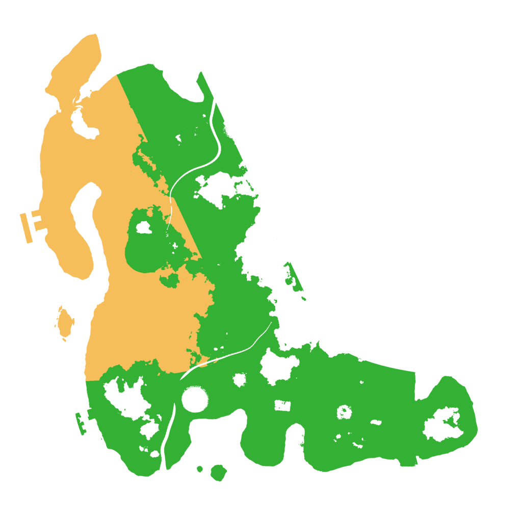 Biome Rust Map: Procedural Map, Size: 3500, Seed: 52352