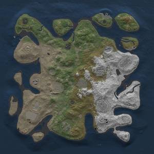 Thumbnail Rust Map: Procedural Map, Size: 3850, Seed: 1405035442, 18 Monuments