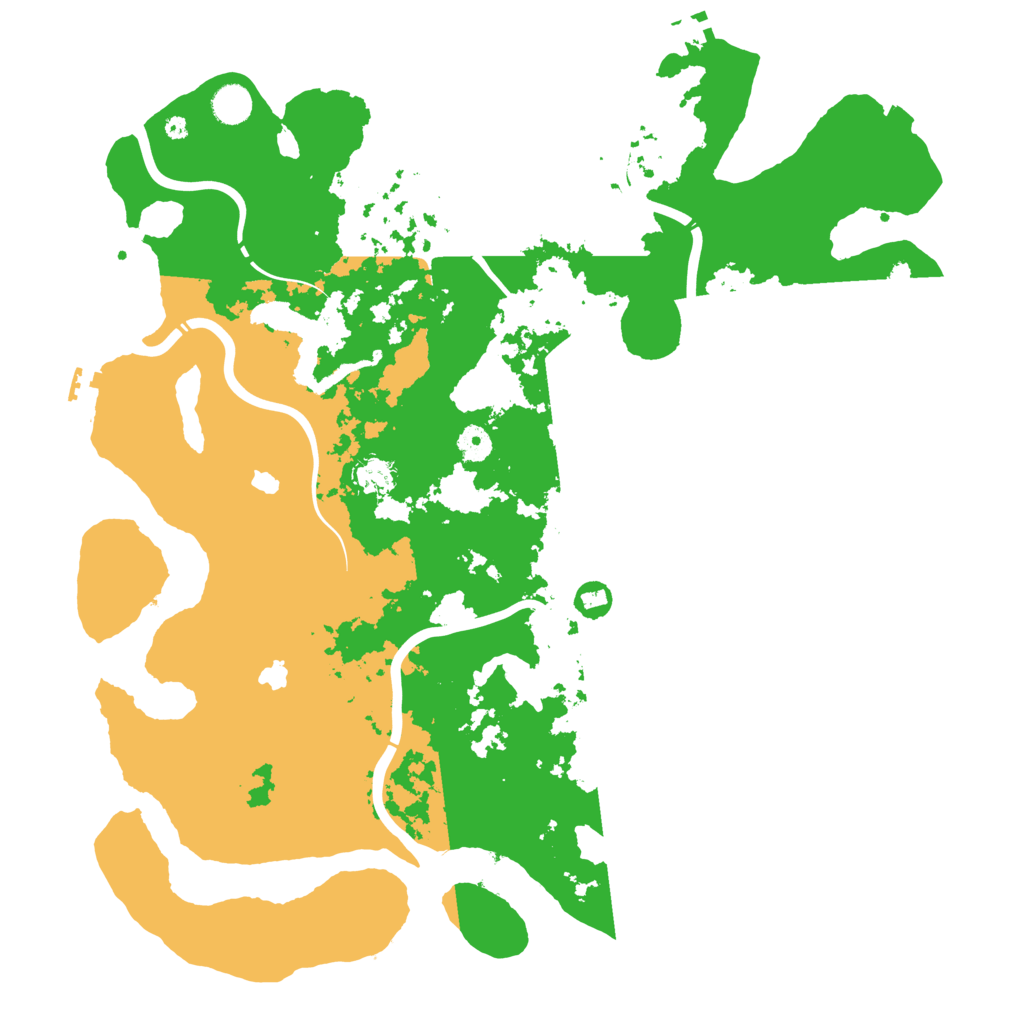 Biome Rust Map: Procedural Map, Size: 4500, Seed: 283729