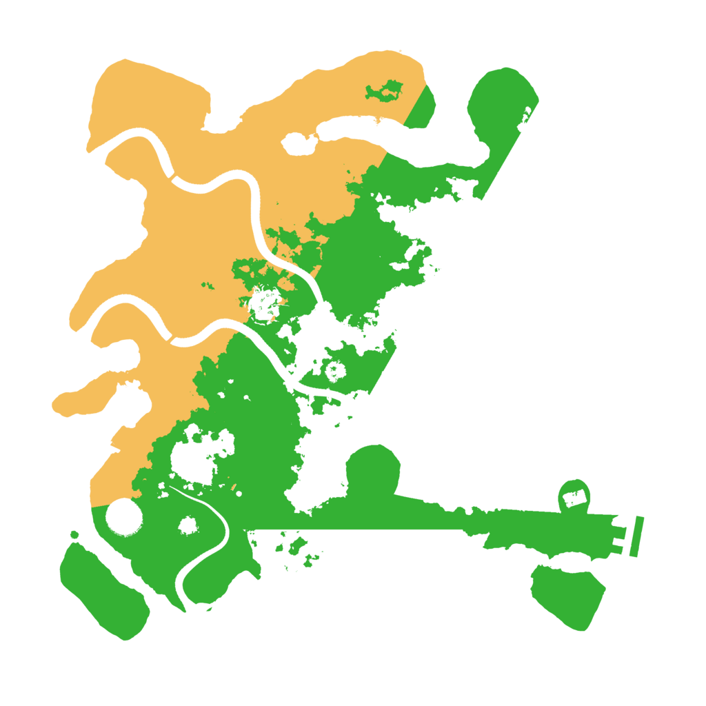 Biome Rust Map: Procedural Map, Size: 3500, Seed: 477842004