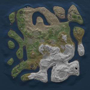 Thumbnail Rust Map: Procedural Map, Size: 4000, Seed: 20158, 17 Monuments