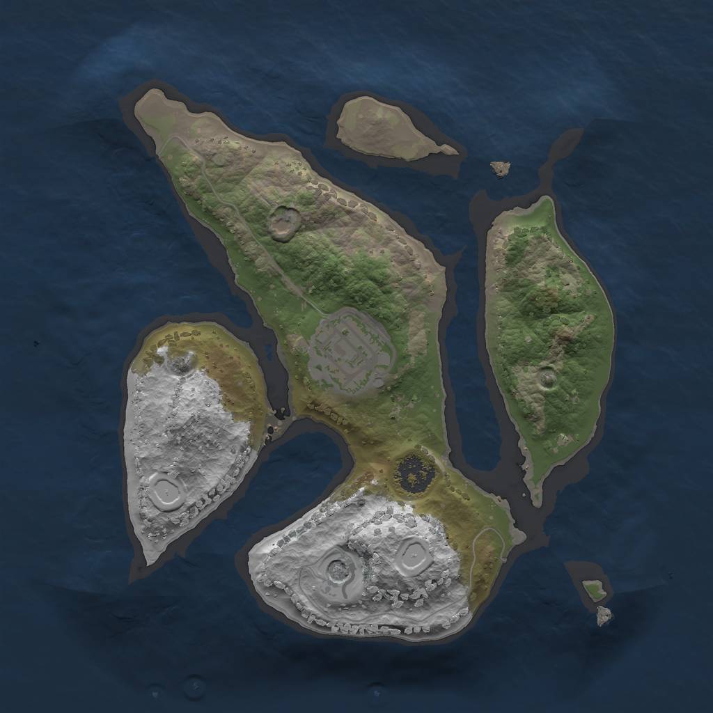 Rust Map: Procedural Map, Size: 2000, Seed: 200607, 7 Monuments