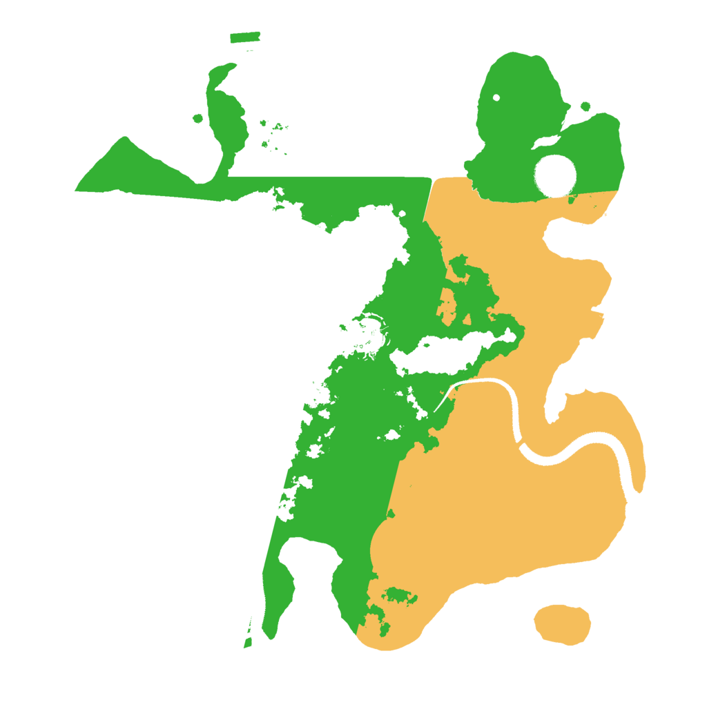 Biome Rust Map: Procedural Map, Size: 3000, Seed: 1021875121
