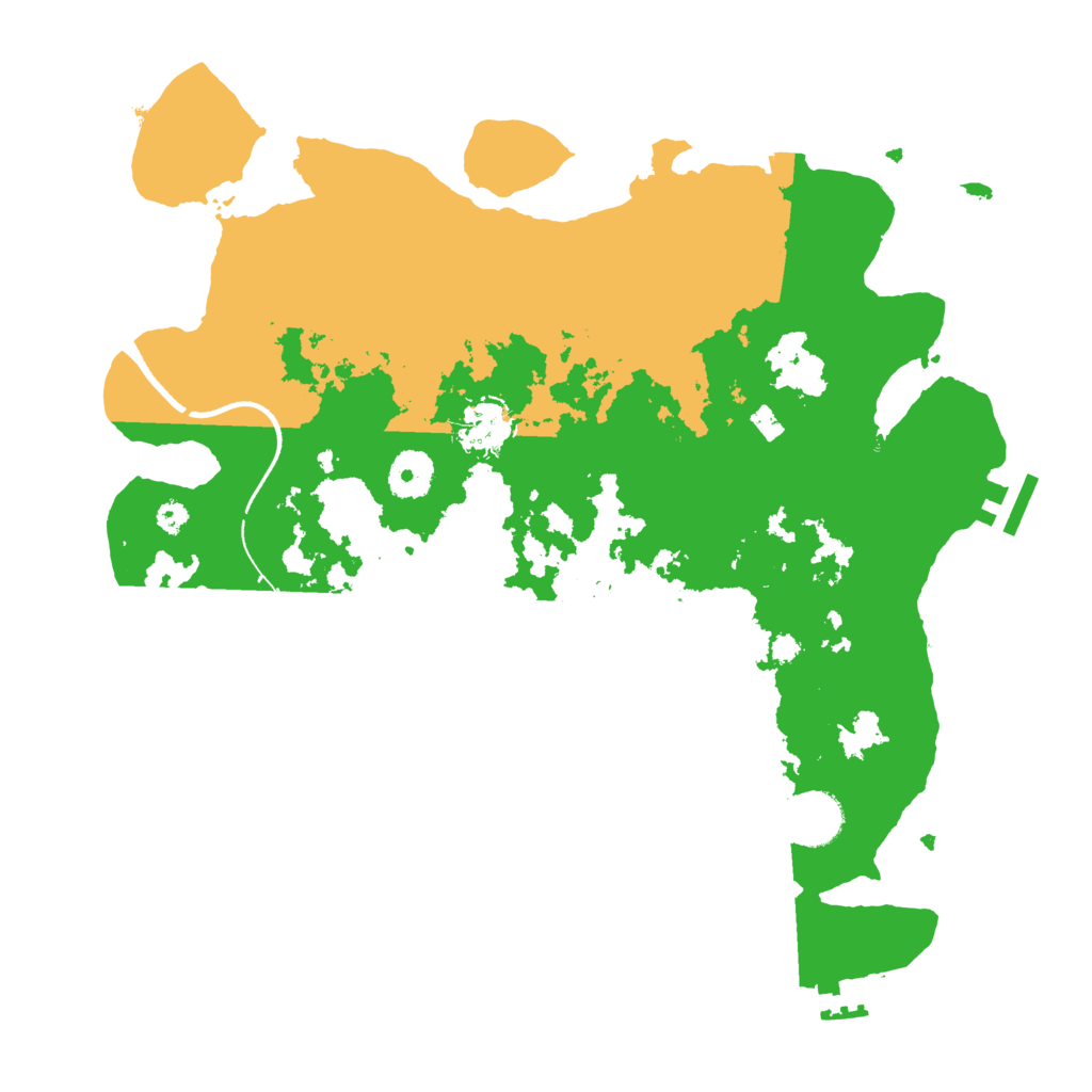 Biome Rust Map: Procedural Map, Size: 3500, Seed: 11478