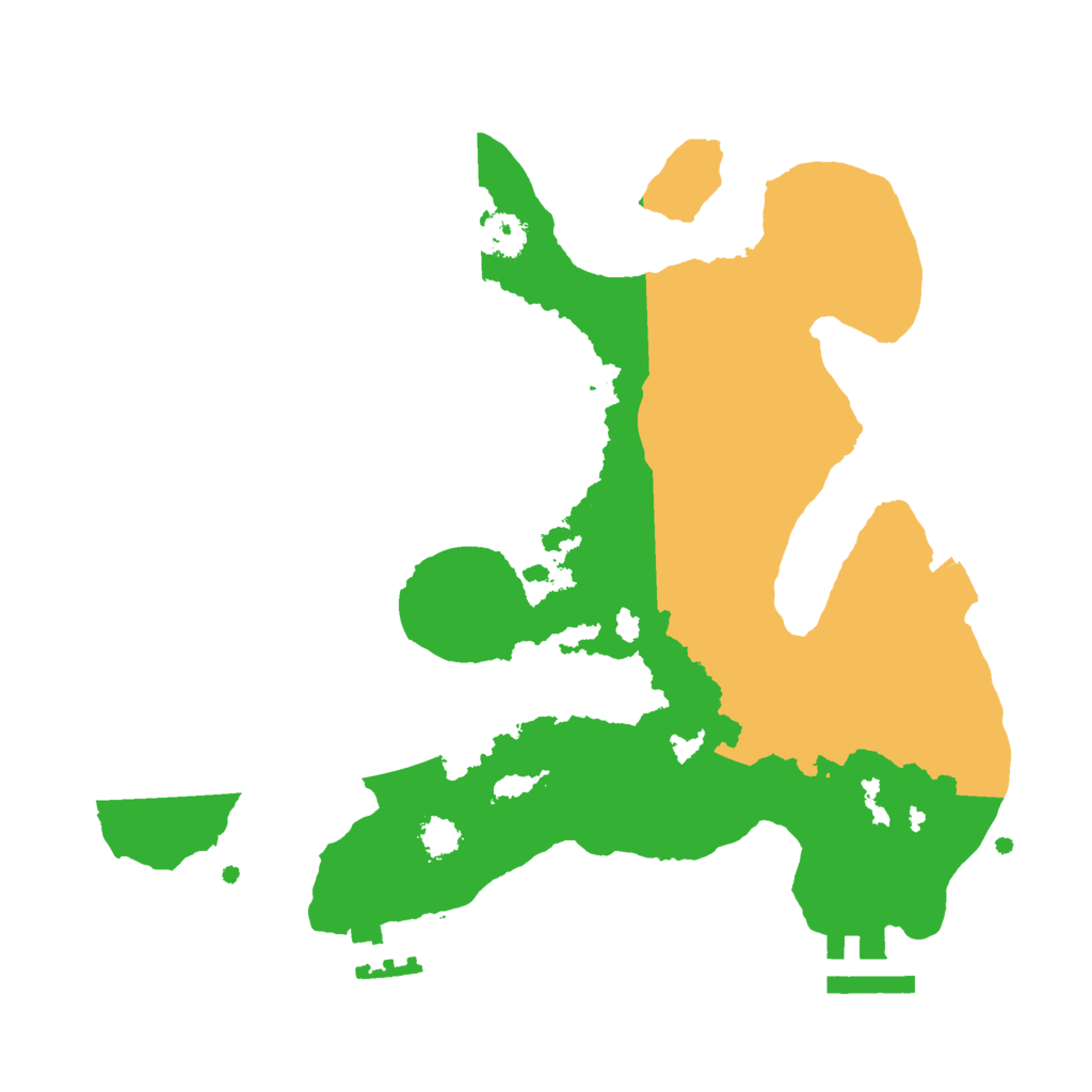Biome Rust Map: Procedural Map, Size: 2500, Seed: 4193618