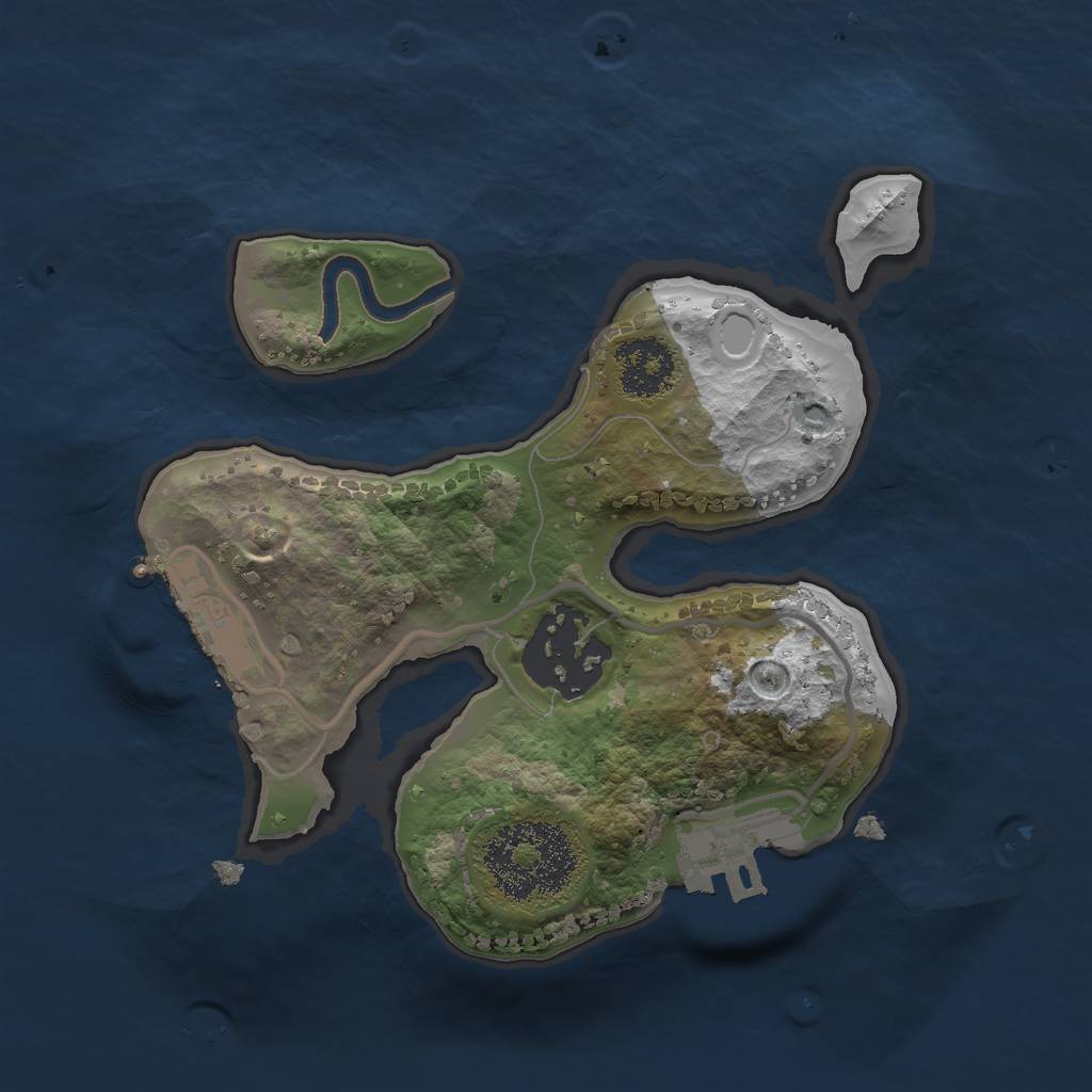 Rust Map: Procedural Map, Size: 1900, Seed: 1028, 8 Monuments