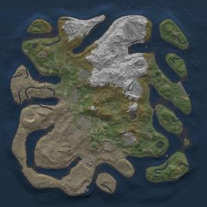 Thumbnail Rust Map: Procedural Map, Size: 4250, Seed: 92847548, 19 Monuments