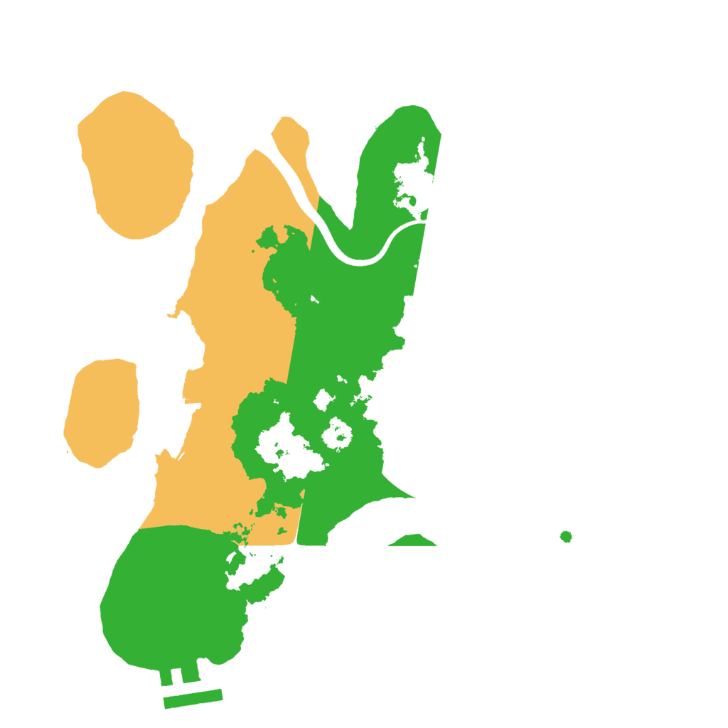 Biome Rust Map: Procedural Map, Size: 2500, Seed: 111155