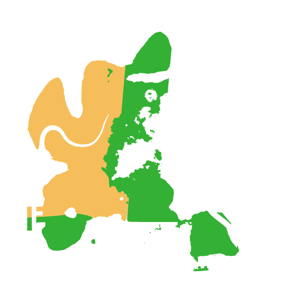 Biome Rust Map: Procedural Map, Size: 2500, Seed: 15123531