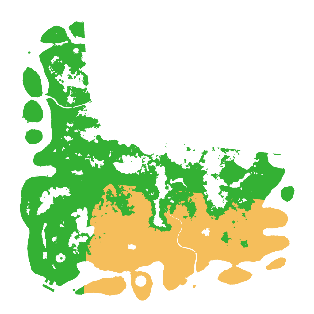 Biome Rust Map: Procedural Map, Size: 5000, Seed: 152
