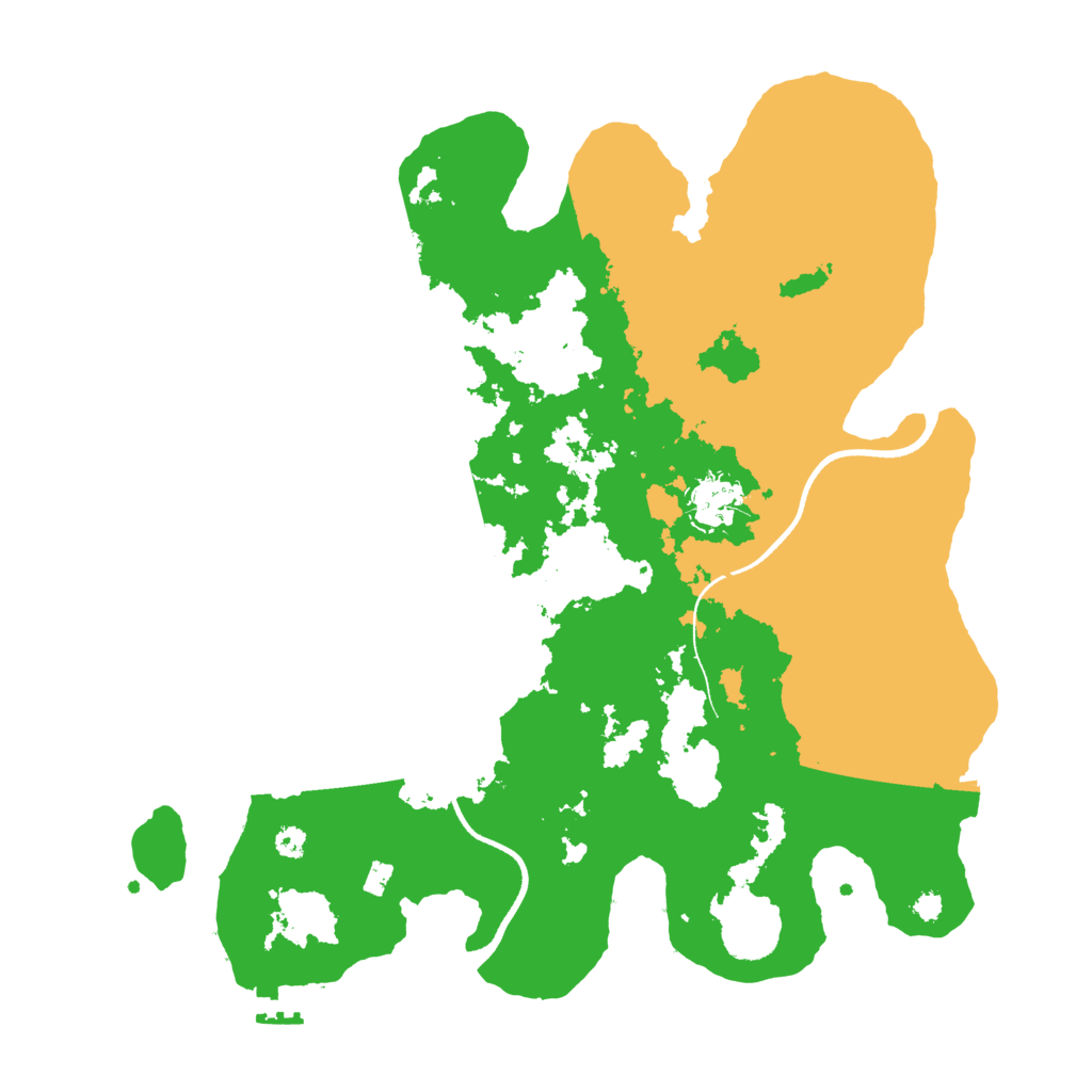 Biome Rust Map: Procedural Map, Size: 3500, Seed: 76672878