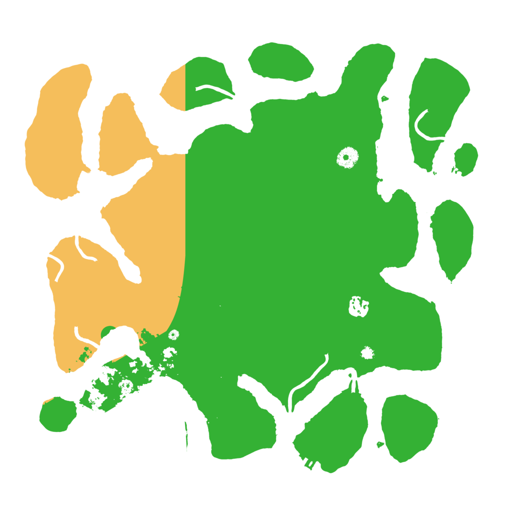 Biome Rust Map: Procedural Map, Size: 3696, Seed: 14776