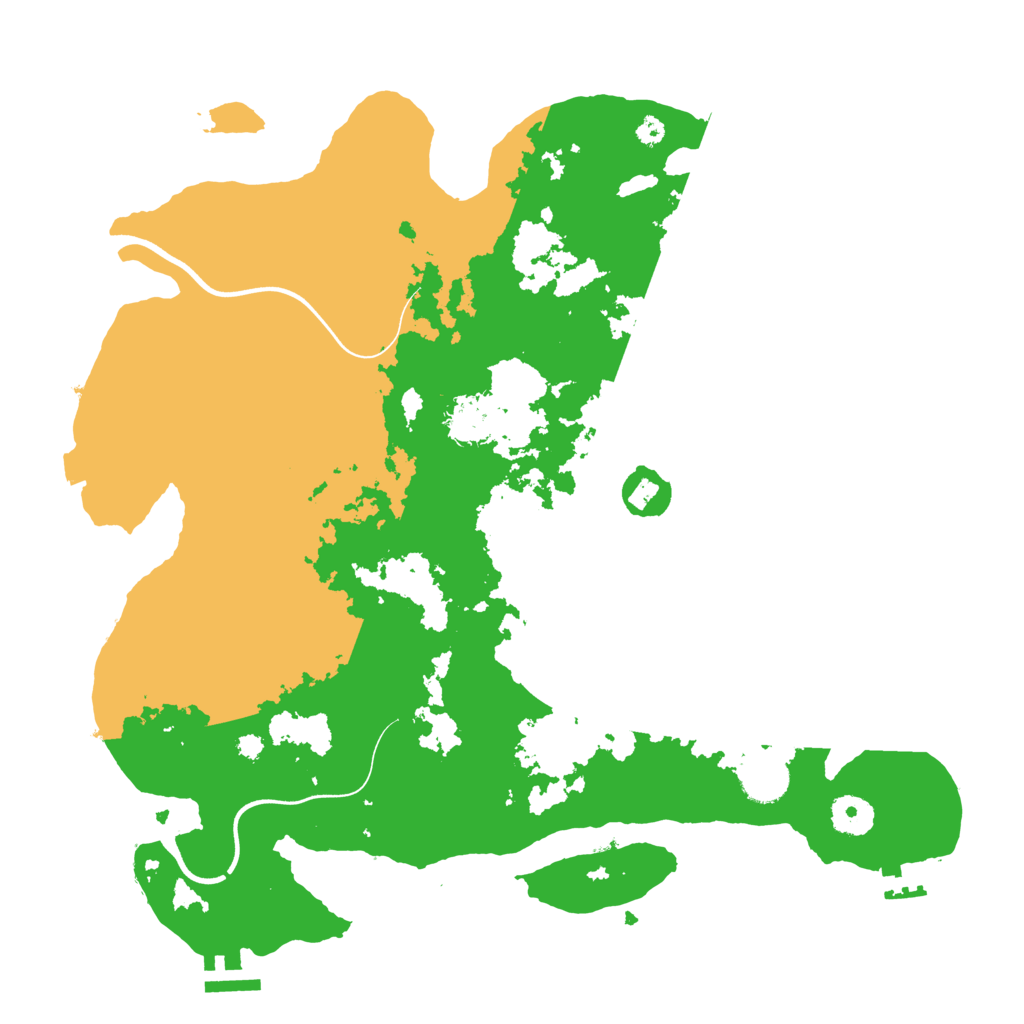 Biome Rust Map: Procedural Map, Size: 3700, Seed: 20320489