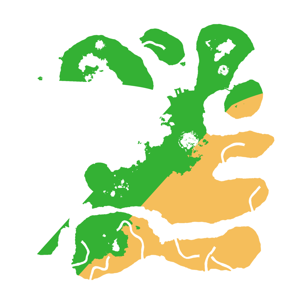 Biome Rust Map: Procedural Map, Size: 3000, Seed: 6546443