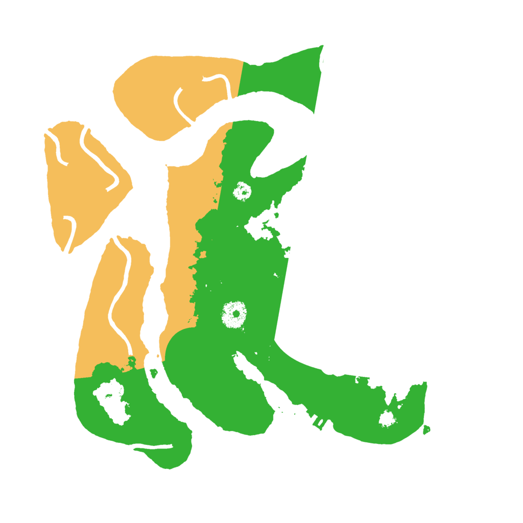 Biome Rust Map: Procedural Map, Size: 3000, Seed: 28343