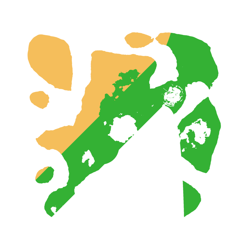 Biome Rust Map: Barren, Size: 2500, Seed: 666