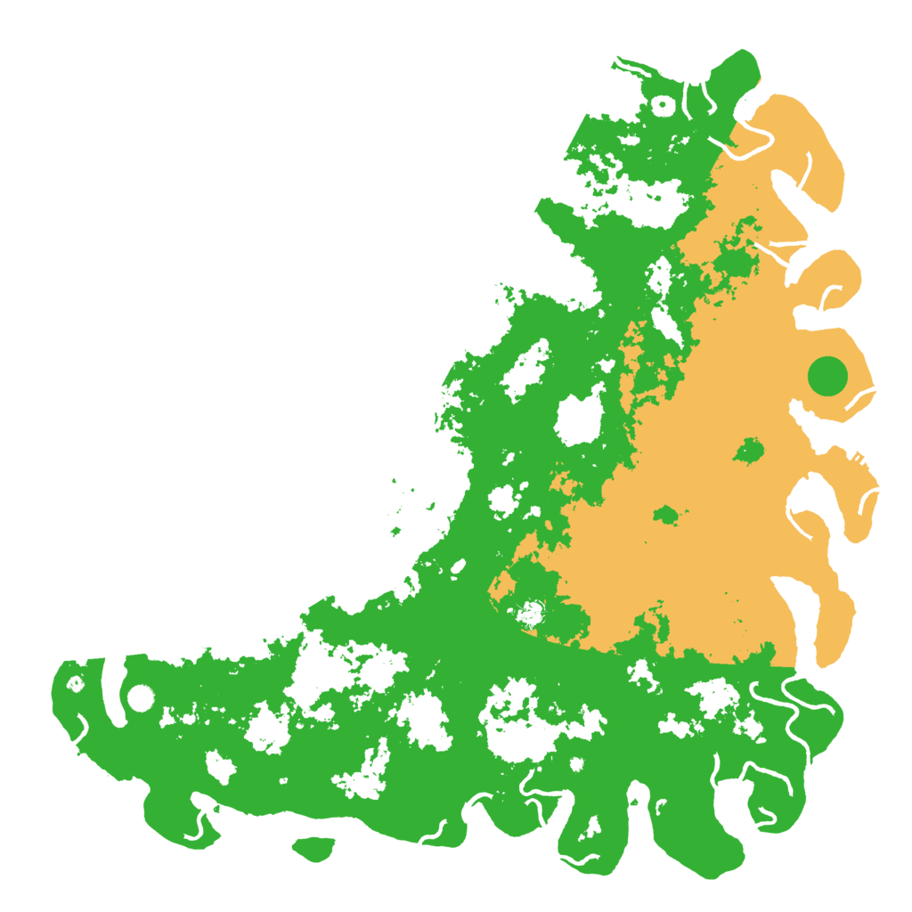Biome Rust Map: Procedural Map, Size: 6000, Seed: 3253973