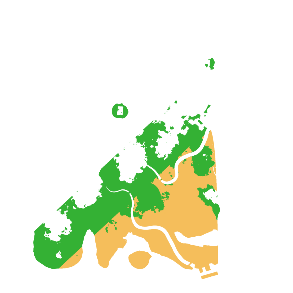 Biome Rust Map: Procedural Map, Size: 3500, Seed: 669966