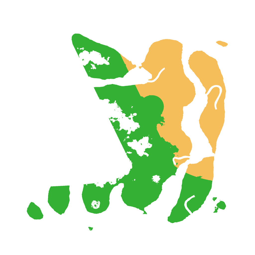 Biome Rust Map: Procedural Map, Size: 3000, Seed: 827172